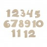 Заготовка для декорирования Набор "Декоративные цифры 1-12" блистер 1 шт. ("Mr. Carving" ВД-295) 4см фанера