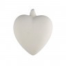 Заготовка для декорирования Сердце подвесное 1 шт. ("Love2Art" БГ-012) 8см х 6.5см керамика