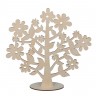 Заготовка для декорирования Дерево с цветочками 1 шт. ("Mr. Carving" ВД-380) 30см 4мм фанера