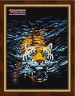 Набор для изготовления картины из страз Плывущий тигр 1 шт. ("Алмазная живопись" АЖ-1521) 30см х 40см