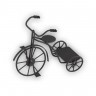 Садовая миниатюра Велосипед блистер 1 шт. ("Blumentag" MET-064) 10.5см х 5см х 9см металл