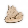Заготовка для декорирования Кролик пасхальный блистер 1 шт. ("Mr. Carving" ВД-530) 10см х 12.5см х 4мм фанера
