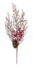 Декоративные элементы веточка с шишкой и ягодами блистер 1 шт. (Blumentag VDD-81) 39см