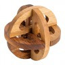 Головоломка деревянная "Двойное колесо" 1 шт. ("DELFBRICK" DLW-21)