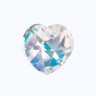 Подвеска Сердце М.С.Heart Crystal AB набор 6 шт. ("Preciosa" 433-68-301) 14мм