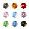 Стразы пришивные МС цветные Flower пакет 24 шт. ("PRECIOSA" 438-52-301) 14мм