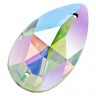 Стразы пришивные в форме "капли" Crystal AB пакет 4 шт. ("Zlatka" ZSS-05) 12мм х 7мм стекло
