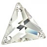 Стразы пришивные треугольные Crystal пакет 2 шт. ("Zlatka" ZSS-06) 18мм х 15.5мм стекло
