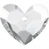 Подвеска сердце Crystal пакет 1 шт. ("Сваровски" 6264) 28мм х 24.5мм стекло
