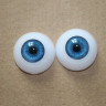 Глаза пластиковые круглые без ресниц 2 шт. 22мм пластик
