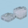 коробка для шв. принадл. 1 шт. ("GAMMA" ОМ-1404) 15.5см х 15.5см х 16.6см пластик
