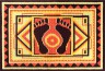 Набор для вышивки "Заходите в гости (оранж)" коврик 1 шт. ("Panna" КВ-0887) 50см х 36см