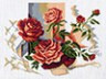 Канва с рисунком "Розы" 1 шт. (600) 33см х 45см