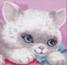 Канва с рисунком "Котенок" 1 шт. (1046) 41см х 41см