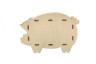 Заготовка для декорирования Свинка копилка блистер 1 шт. ("Mr. Carving" ВД-571) 15см х 10см х 7см фанера