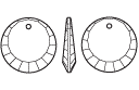 Подвеска круг Crystal набор 2 шт. ("Сваровски" 6210) 12мм