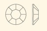 Стразы неклеевые цветные пакет 144 шт. ("Сваровски" 2000 SS03) 1.37мм