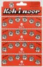 Кнопки пришивные №6 блистер 6 шт. (KOH-I-NOOR KIN1000) 15мм металл