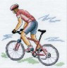 Набор для вышивки "Велосипедист" 1 шт. ("Panna" СТ-0545) 14см х 14см
