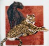 Набор для вышивки "Пантера с Леопардом" 1 шт. ("РС студия" С-447) 27см х 26см