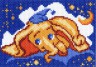 Канва с рисунком "Слоник-мечтатель" 1 шт. (Матренин Посад 1171) 16см х 20см