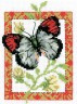 Набор для вышивки "Бабочка серая" 1 шт. ("Кларт" 5-054) 14см х 10см