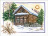 Набор для вышивки "Зима в деревне" 1 шт. ("Panna" ПС-0333) 25см х 20см