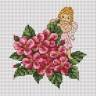 Набор для вышивки "Розовый ангел" 1 шт. ("Panna" Д-0350) 10.6см х 10.9см