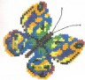 Набор для вышивки "Бабочка зеленая" 1 шт. ("РС студия" С-126) 11см х 11см