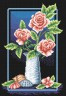 Набор для вышивки "Элегантные розы" 1 шт. ("Panna" Ц-0187) 21.5см х 32.5см