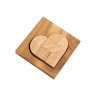 Головоломка деревянная "Собери сердце" 1 шт. ("DELFBRICK" DLW-34)