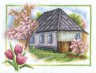 Набор для вышивки "Весна в деревне" 1 шт. ("Panna" ПС-0332) 25см х 20см
