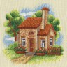 Набор для вышивки "Домик в саду" 1 шт. ("Panna" АД-0443) 12.5см х 12.5см