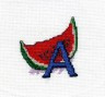 Набор для вышивки Алфавит буква "А" 1 шт. ("Panna" А-0011) 7см х 7см