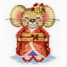 Набор для вышивки "Мышка Минако" 1 шт. ("Panna" Д-0177) 10см х 11см