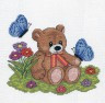 Набор для вышивки "Плюшевый медвежонок" 1 шт. ("Кларт" 8-046) 15см х 17см