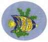 Набор для вышивки "Рыбка-ангел" 1 шт. ("Кларт" 8-022) 15см х 15см