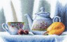 Набор для вышивки "Чайник в цветочек " 1 шт. ("Panna" Н-0442) 26.5см х 16см