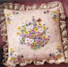 Набор для вышивки "Полевые цветы и бабочки" подушка 1 шт. ("Janlynn" 004-0764) 35.6см х 35.6см