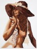 Набор для вышивки "Девушка в шляпе" 1 шт. ("Чудесная Игла" 68-03) 28см х 39см