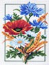 Канва с рисунком "Букет полевых цветов" 1 шт. (743) 24см х 35см