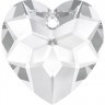 Подвеска сердце Crystal пакет 2 шт. ("Сваровски" 6215) 18мм х 18мм стекло