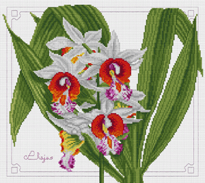 Набор для вышивки "Орхидея" 1 шт. ("Pinn" 17-K) 33см х 29.2см