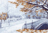 Канва с рисунком "Первый снег" 1 шт. (Матренин Посад 1200) 33см х 45см