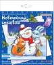 Набор для изготовления открытки "Новогодний снеговик" 1 шт. ("клеvер" АБ 23-535) 13.5см х 13.5см