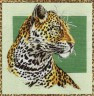 Набор для вышивки "Леопард" 1 шт. ("Panna" Ж-0664) 31.5см х 31.5см