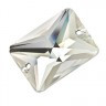 Стразы пришивные прямоугольные Crystal пакет 2 шт. ("Zlatka" ZSS-07) 18мм х 13мм стекло