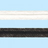 Тесьма усиленная клеевая с сутажом белая 1 шт. (GAMMA G-112st) 100см х 12мм