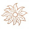 Термонаклейка цветок 1 шт. (GG-1013) 130мм х 120мм
