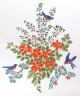 Набор для вышивки "Цветы и птицы" 1 шт. ("Panna" Ц-1308) 30см х 36см
